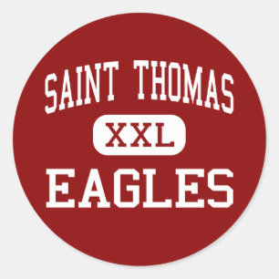 Saint Thomas - Eagles - High - Houston Texas Classic Round Sticker
