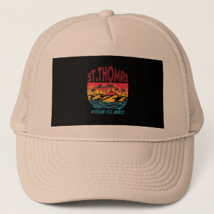 Saint Thomas Virgin Islands Surfing Beach Ocean Va Trucker Hat