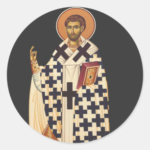 Saint Timothy the first Christian bishop of Ephes Classic Round Sticker