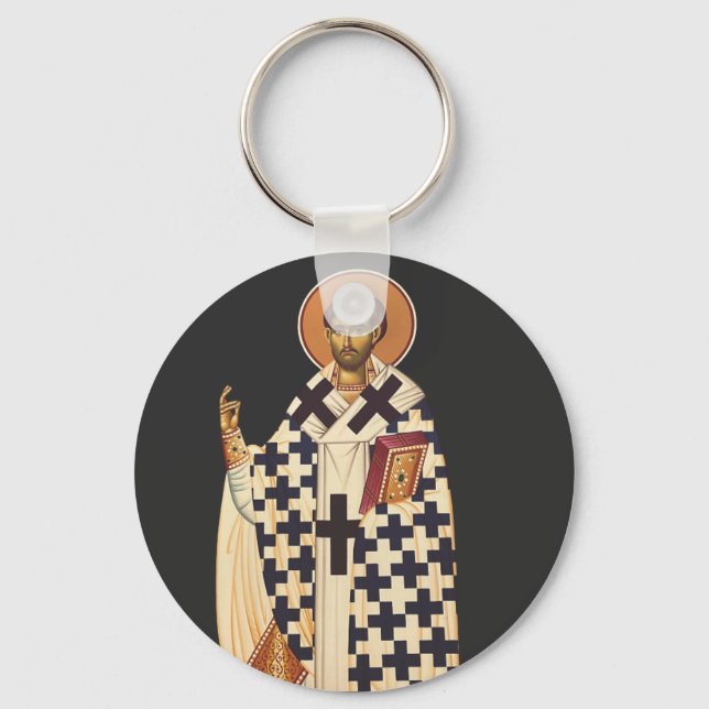 Saint Timothy the first Christian bishop of Ephes  Key Ring (Front)