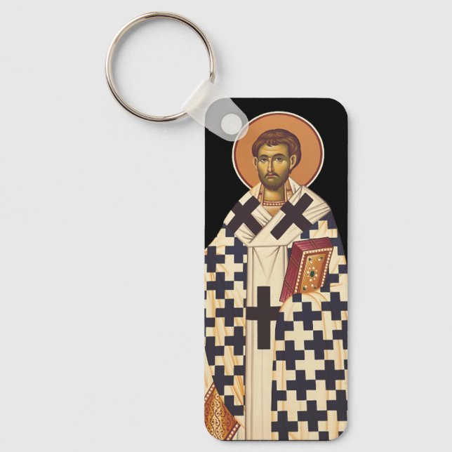 Saint Timothy the first Christian bishop of Ephes  Key Ring (Front)