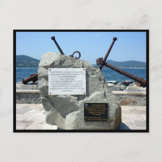 saint tropez anchor postcard
