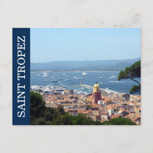 saint tropez blue postcard