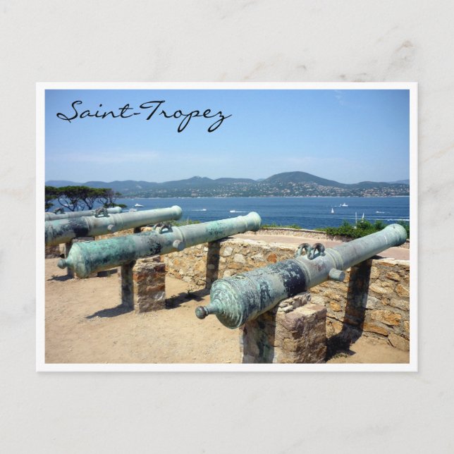 saint tropez citadel cannons postcard (Front)