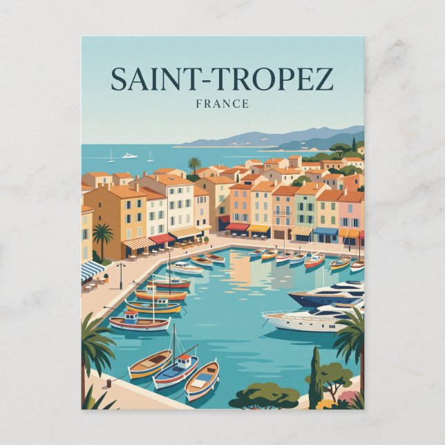 Saint-Tropez France Postcard (Front)