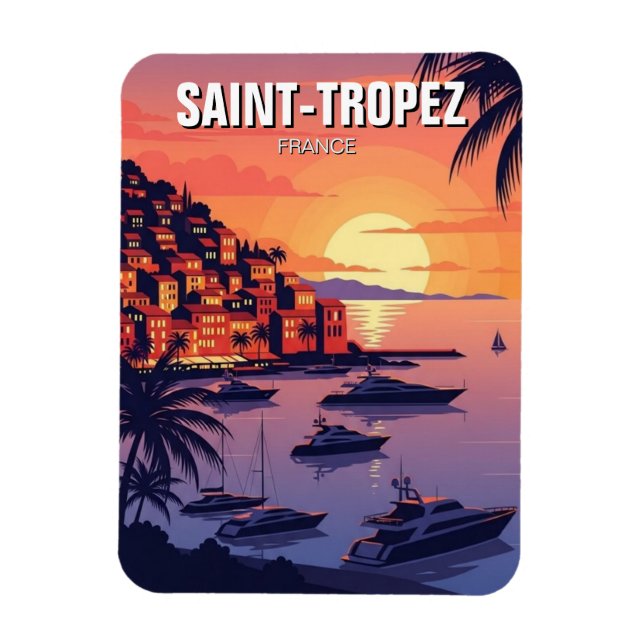 Saint-Tropez France Travel Magnet (Vertical)