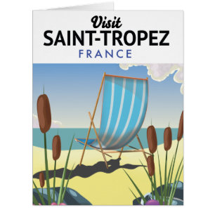 Saint-Tropez France travel poster 