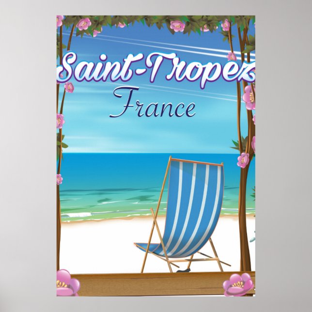 Saint-Tropez France Travel poster (Front)
