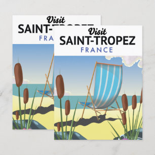 Saint-Tropez France travel poster