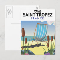 Saint-Tropez France travel poster