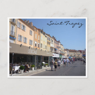 saint tropez harbour front postcard