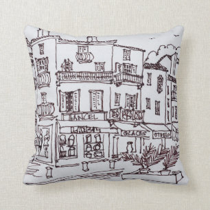 Saint-Tropez Shops   French Riviera, France Cushion