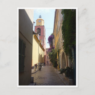 saint tropez street postcard