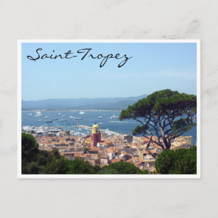 saint-tropez view postcard