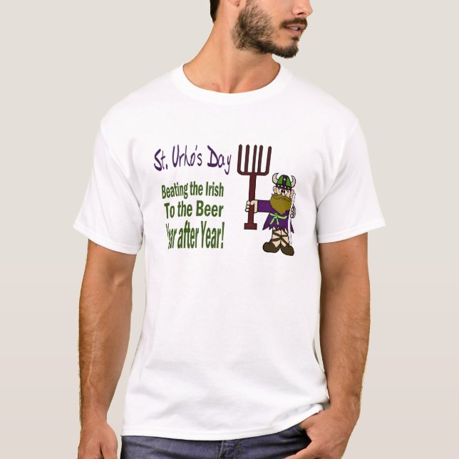 Saint Urho's Day - Beating the Irish T-Shirt (Front)