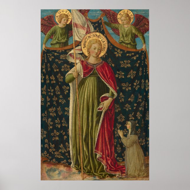 Saint Ursula - Benozzo Gozzoli Fine Art Poster (Front)