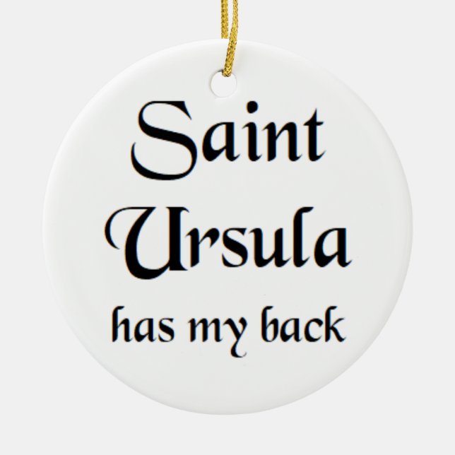 saint ursula coffee mug ceramic tree decoration (Front)
