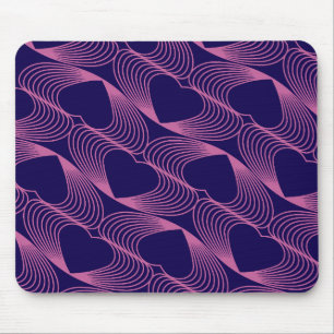 saint valentine hearts design on mouse pad