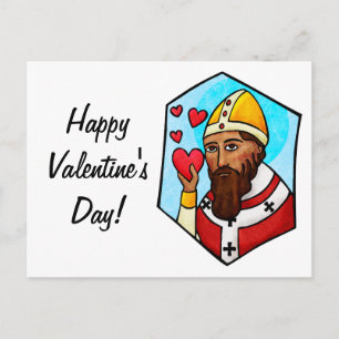 Saint Valentine Holiday Postcard