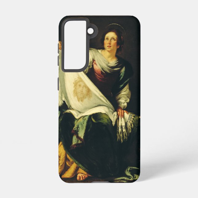 Saint Veronica Art The Miracle of the Holy Face Samsung Galaxy S21 Case (Back)