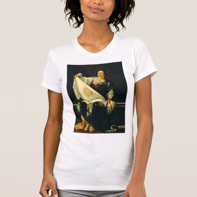 Saint Veronica Art The Miracle of the Holy Face T-Shirt (Front)