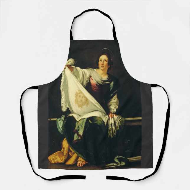 Saint Veronica by Bernardo Strozzi Apron (Front)