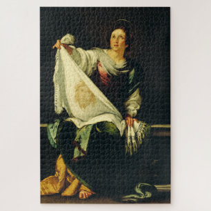 Saint Veronica by Bernardo Strozzi Jigsaw Puzzle