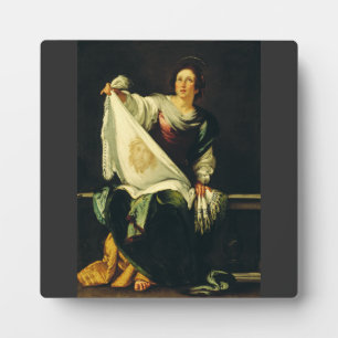 Saint Veronica by Bernardo Strozzi Plaque
