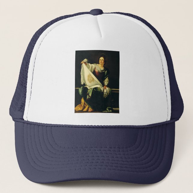 Saint Veronica by Bernardo Strozzi Trucker Hat (Front)