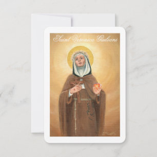 Saint Veronica Giuliani, Prayer Card