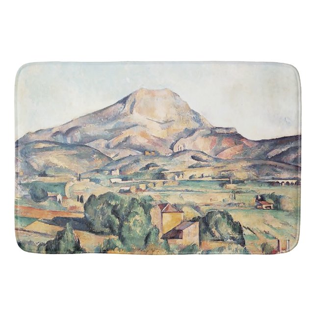 Saint-Victoire Barnes Mountain Paul Cezanne      Bath Mat (Front)