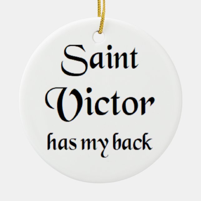 saint victor coffee mug ceramic tree decoration (Front)