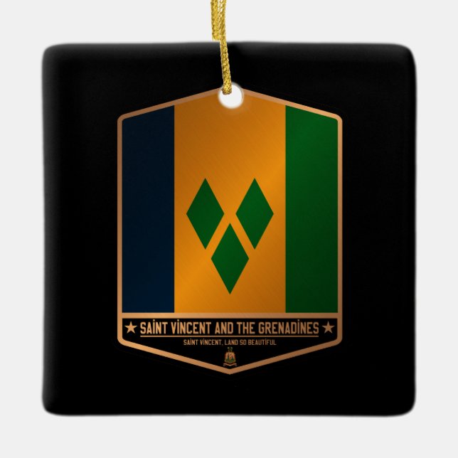 Saint Vincent and the Grenadines Ceramic Ornament (Front)