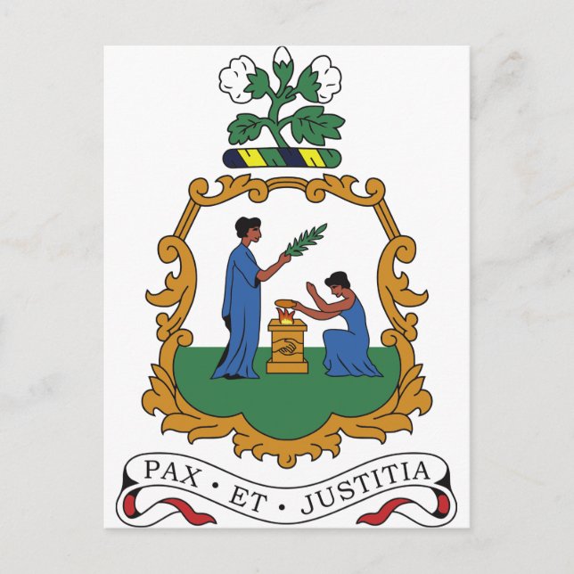 Saint Vincent and the Grenadines Coat of Arms Postcard (Front)