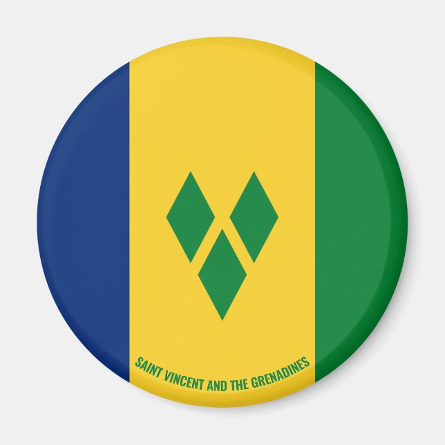 Saint Vincent and the Grenadines Flag Charming Magnet (Front)