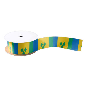 Saint Vincent and the Grenadines Flag Satin Ribbon