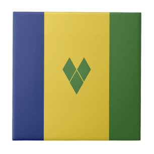 Saint Vincent and the Grenadines flag Tile
