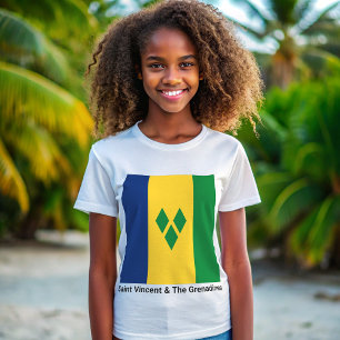 Saint Vincent and the Grenadines Flag Vincy T-Shirt
