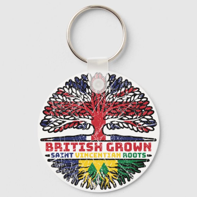 Saint Vincent and the Grenadines Saint Vincentian Key Ring (Front)