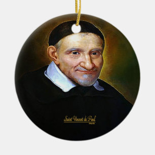 Saint Vincent de Paul Ceramic Tree Decoration