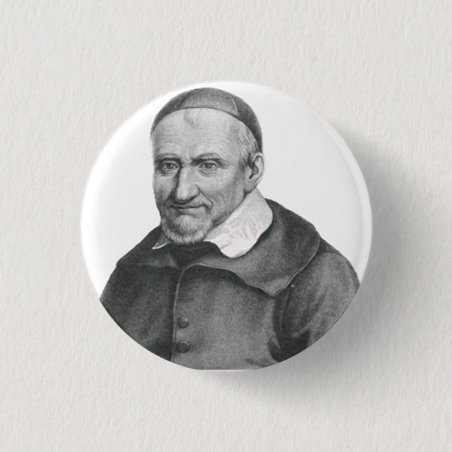 Saint Vincent de Paul Gentle Mercy Art 3 Cm Round Badge (Front)