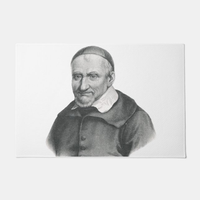 Saint Vincent de Paul Gentle Mercy Art Doormat (Front)