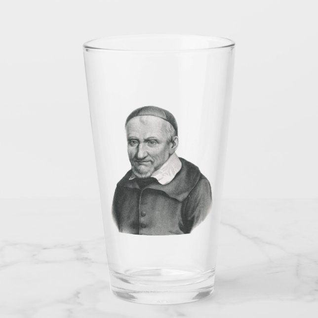 Saint Vincent de Paul Gentle Mercy Art Glass (Front)