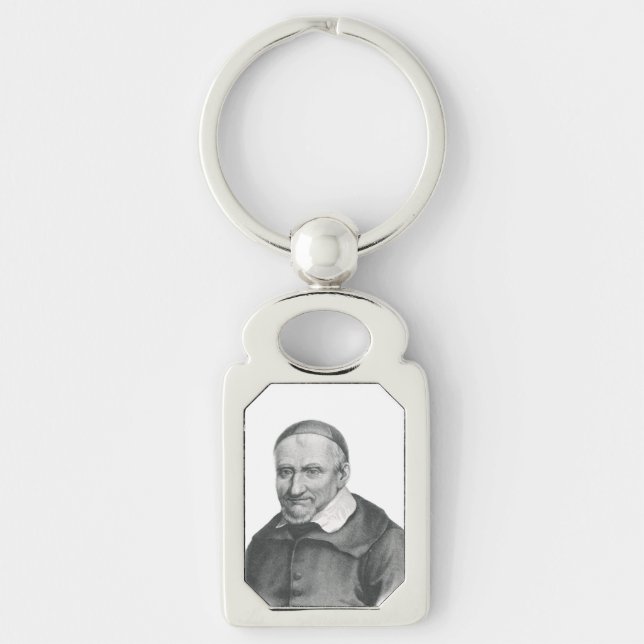 Saint Vincent de Paul Gentle Mercy Art Key Ring (Front)