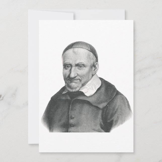 Saint Vincent de Paul Gentle Mercy Art Save The Date (Front)