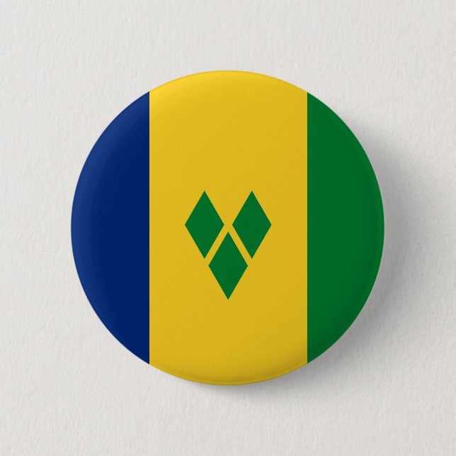 Saint Vincent Flag 6 Cm Round Badge (Front)