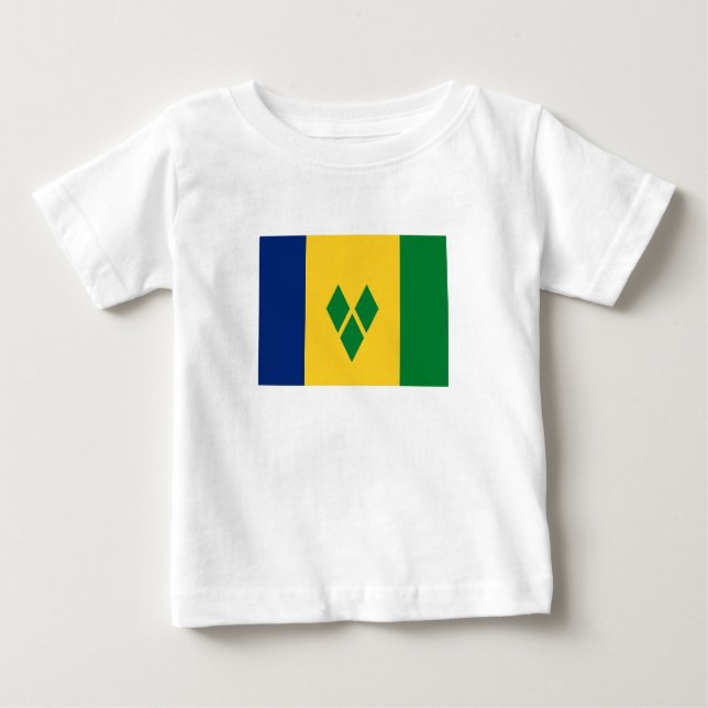 Saint Vincent Flag Baby T-Shirt (Front)