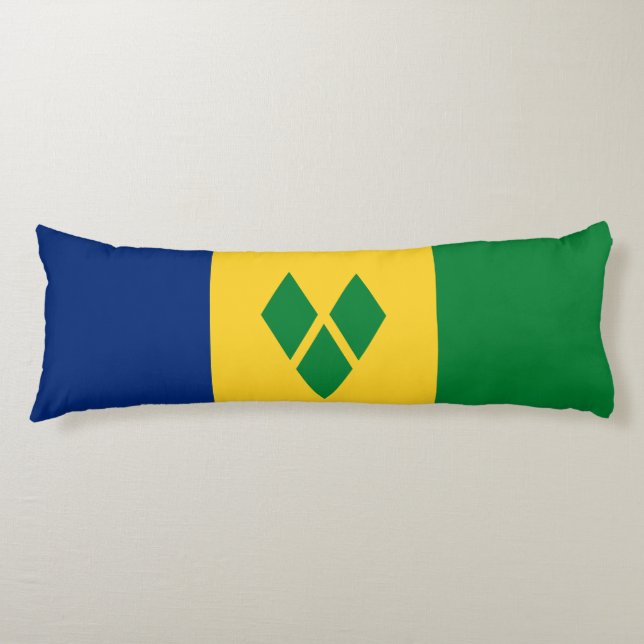 Saint Vincent Flag Body Cushion (Front)