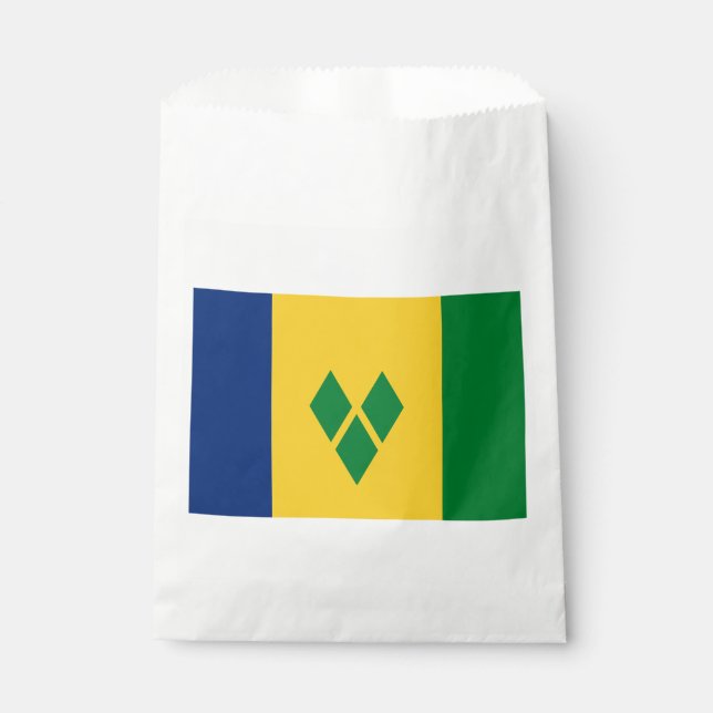 Saint Vincent Flag Favour Bags (Front)