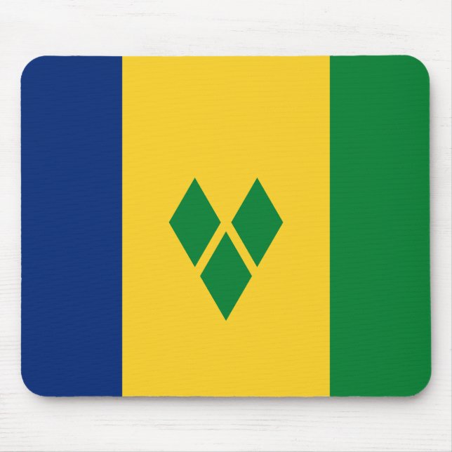 Saint Vincent Flag Mouse Pad (Front)